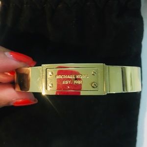 Michael Kors thick gold bracelet